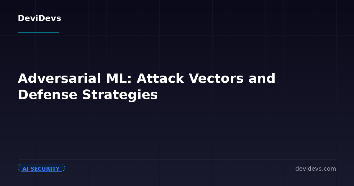 Adversarial ML: Attack Vectors and Defense Strategies | DeviDevs Blog ...