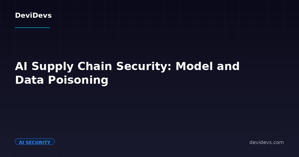 AI Supply Chain Security: Model and Data Poisoning | DeviDevs Blog ...