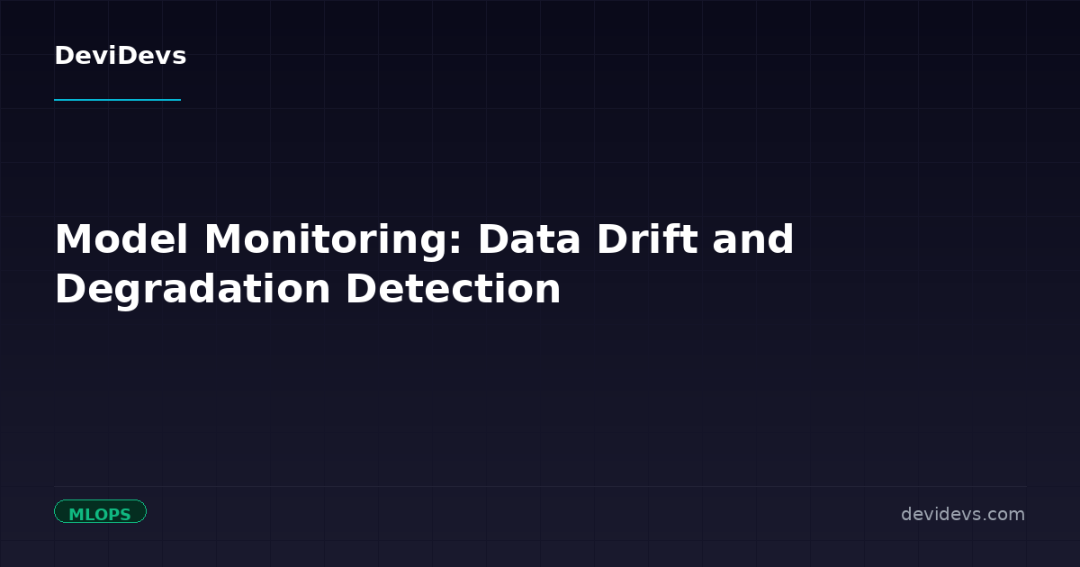 Model Monitoring: Data Drift and Degradation Detection | DeviDevs Blog ...