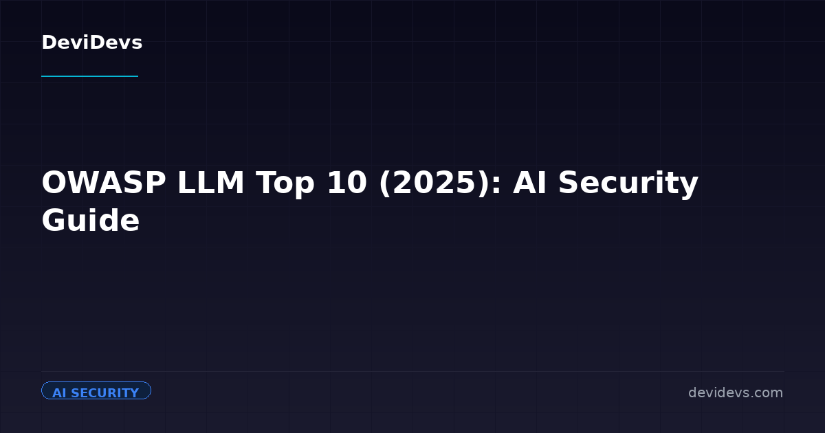 OWASP LLM Top 10 (2025): AI Security Guide | DeviDevs Blog | DeviDevs